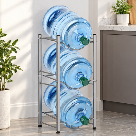 3-Tier Water Jug Storage Rack