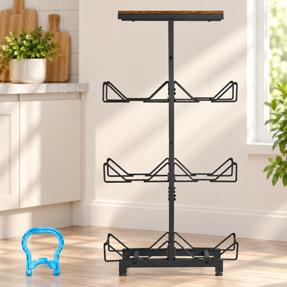 4-Tier Double Row Water Jug Rack