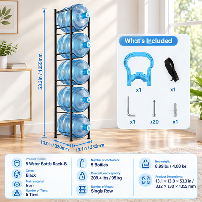 5-Level Water Container Storage Stand